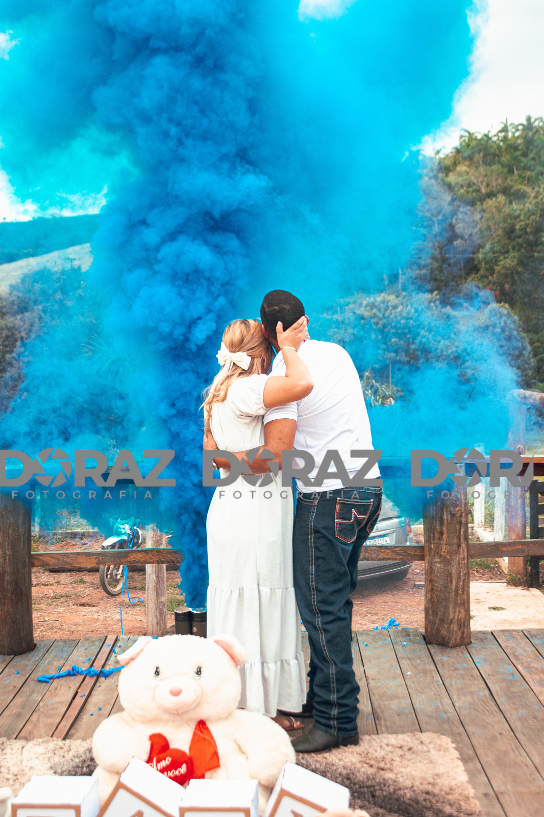 Fotografia de chá revelação